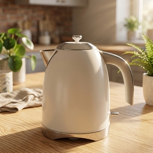 Bouilloire portable en acier inoxydable de 1,7 L à grande capacité, avec contrôle de la température, compatible avec les motifs personnalisés, pour hôtels et extérieur - Product Image 1