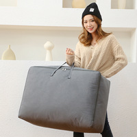 Sacs de rangement pliables en lin grande capacité, anti-poussière, pour organiser les vêtements, les couettes, les déménagements, les bagages