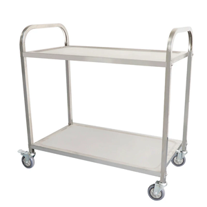 Carrito <span class=keywords><strong>de</strong></span> Acero Inoxidable Multicapa, Carrito Portátil <span class=keywords><strong>de</strong></span> Acero Inoxidable con Ruedas, Apto para Servicios <span class=keywords><strong>de</strong></span> <span class=keywords><strong>Catering</strong></span> - Product Image 3