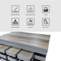 Weißeiche SPC Hybrid-Bodenbelag 8mm Wasserdichter Nordischer Stil Ineinandergreifende Vinyl-Planken mit Holzmaserung und Quadratdesign