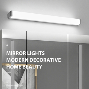Elegant Silver Lamp <b>Light</b> for Bathroom Stylish Bathroom <b>Light</b> Fixture <b>Wall</b> Mount LED <b>Light</b> Combining Modern Design - Product Image 4