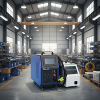 Machine de soudage au laser à fibre portative mini de haute qualité, nouvelle, 3-en-1, refroidie par air, facile à utiliser, soudage/découpe/nettoyage