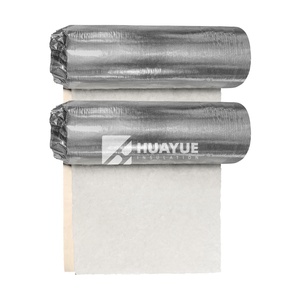 HUAYUE 100mm <strong>Glass</strong> Fiber Insulation Roll <strong>ISO</strong> Certified Fiberglass Production for Construction Made with <strong>Glass</strong> <strong>Wool</strong> and PE - Product Image 3