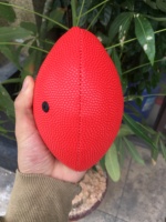Ballon de football américain pliable classique en cuir composite personnalisé, haute qualité, couleur personnalisée, logo en relief, mini ballon de football
