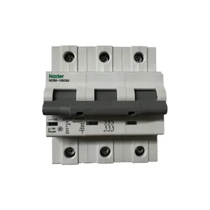 Disjuntor de circuito, de alta qualidade, miniatura, 63a 80a 100a 125a nader, disjuntor NDB6-125 mcb ccc cb ce