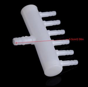 JR 4/6/8/10 vías acuario plástico flujo de aire divisor oxígeno palanca válvula bomba de aire conector para pecera estanque salida 4mm - Product Image 2