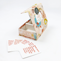 Cartes de jeu de questions émotionnelles pour couples imprimées en usine, cartes de conversation personnalisées avec boîte magnétique
