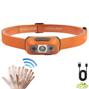 โคมไฟหัวเหนี่ยวนำอัจฉริยะขนาดเล็ก,ไฟหัวมองเห็นกลางคืนชาร์จได้ Usb กันน้ำอุปกรณ์กลางแจ้ง - Product Image 1