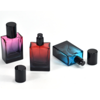 Bouteille de parfum de luxe originale 20ml 30ml 35ml bouteille de parfum irisé bouteilles de parfum de couleur en verre 50ml avec boîte