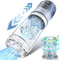 Automatischer Saug-Masturbator für Männer mit Vibrations- und Blowjob-Funktion, Masturbationsbecher mit 9 Saug- und 10 Vibrationsmodi, Sexspielzeug für Männer