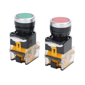 מתג לחצן לחיצה LA38-11BN, מתג הפעלה, מתג לחצן צהוב לאיפוס עצמי - Product Image 4