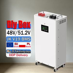 กล่องแบตเตอรี่ DDP แนวตั้ง DIY สำหรับ LiFePO4 314Ah 48V 16S พร้อมฐานล้อกล่องเก็บแบตเตอรี่พลังงานแสงอาทิตย์ - Product Image 1