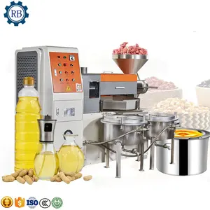 Prensa de aceite de semillas de girasol de soja de cacahuete eléctrica de alta capacidad, Mini máquina de prensa de aceite de uso doméstico/Extractor de aceite de girasol