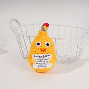 Fatto a mano uncinetto artigianale divertente bambola <span class=keywords><strong>Goofy</strong></span> peluche scrivania decorazione regalo per bambini e adulti in tessuto e tessuto artigianato genere - Product Image 3