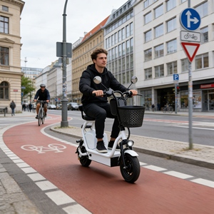 Venta Directa de Fábrica, Mini Scooter Eléctrico, Scooter Eléctrico de 2 Plazas <span class=keywords><strong>con</strong></span> Asiento para Niños para Uso Familiar - Product Image 1