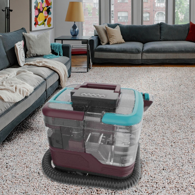 Electric High Suction Wired Bagless Steam Fabric Cleaning Machine Hotels Household Portable Hand Held Water Spray Dry/Wet