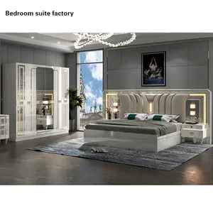 Ensembles de meubles de chambre à coucher modernes, lits king size de luxe, meubles bon marché, fabricant de meubles