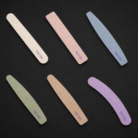 Lime à ongles jetable double face avec manche en plastique, motif droit, émeri léger, durable, coupe précise, grain 180, pour soins de beauté