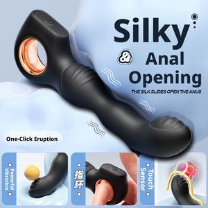 Jouet sexuel miniature rechargeable à 10 vitesses pour adultes, vibrateur <span class=keywords><strong>anal</strong></span> en silicone étanche, plug <span class=keywords><strong>anal</strong></span>, gode non lubrifié, bruit de 50 dB - Product Image 5