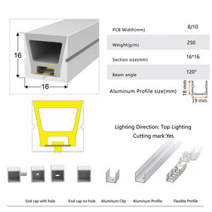 Flessibile Silicone <span class=keywords><strong>LED</strong></span> luce al <span class=keywords><strong>Neon</strong></span> striscia IP65 lampada impermeabile atmosfera esterna - Product Image 3