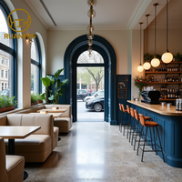 Mobilier personnalisé de haute qualité pour restaurant commercial Ensemble table et chaises pour café pour centre commercial Restaurant Coffee Shop