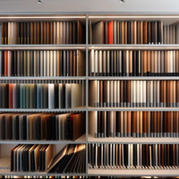 Bibliothèque Modulaire en Bois Gris Victorien Écologique avec Éclairage LED pour Exposition, Présentoir pour Maison et Bureau, OEM