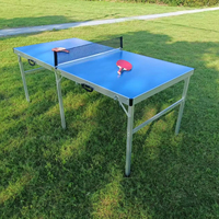 Mesa de Ping Pong Plegable de Aleación de Aluminio, Impermeable, Duradera, Ligera, de Diseño Moderno, para Exteriores, Muebles de Jardín