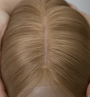 Perruque médicale en cheveux humains pour l'alopécie, sans colle, en PU silicone, avec dentelle frontale, dessus en soie, entièrement nouée à la main, cheveux vierges Remy, sur mesure