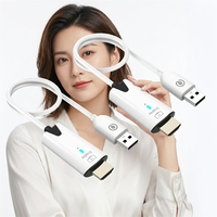 Adaptateur HDMI sans fil, répartiteur USB HDMI, Plug and Play, extension d'affichage pour l'éducation et la télévision