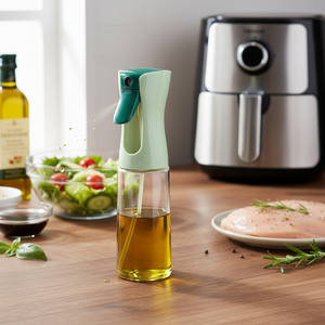 Spruzzatore d'olio per cucinare e friggitrice ad aria, bottiglia spray in vetro da 220 ml per olio d'oliva, aceto, ricaricabile, cucina sana – Fackelmann - Product Image 3