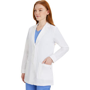 Vente en gros 32 pouces antistatique coton Labcoat personnalisé imprimé blanc doux confortable Style décontracté 100% tissu tissé 200 pièces - Product Image 4
