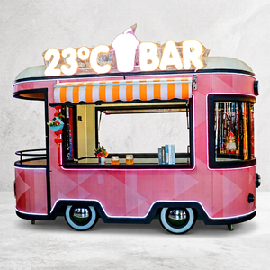 ZOWN Camión de Comida Eléctrico Personalizable para Postres Gourmet, Carrito Móvil de Dulces, Remolque de Helados y Café para Centros Comerciales - Product Image 1