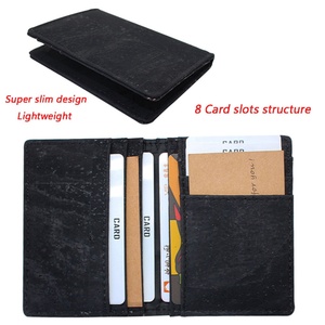 Boshiho Customized Logo Vegan Cork Card Holder Eco Friendly <b>Wallet</b> <b>RFID</b> <b>Blocking</b> Slim Card Holder for Women - Product Image 2