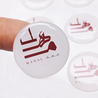 Individuelle Wasserdichte Logo-Klebeetiketten Werbe-PVC- und Kristallharz-Domaufkleber Bedruckte Anpassbare Design-Etiketten