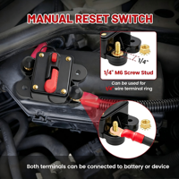 Interruptor de Circuito para Auto de 60A, 12V-48V DC, para Motor de Arrastre, Marino, ATV, Remolque, Audio, Radio, Sistema Solar, Protección