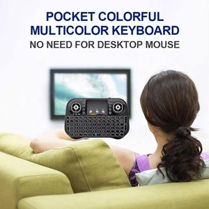 Miniteclado inalámbrico i10, 2,4G, 7 colores, retroiluminado, Air Fly <span class=keywords><strong>Mouse</strong></span>, Control remoto, Universal - Product Image 5