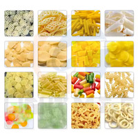 Ligne de production de granulés de snacks 2D 3D à double vis CE SUS304, machine automatique de fabrication de granulés soufflés composés
