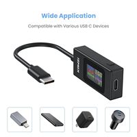 Testeur USB C Testeur de tension et de courant de type C Détecteur de chargeur de puissance mobile