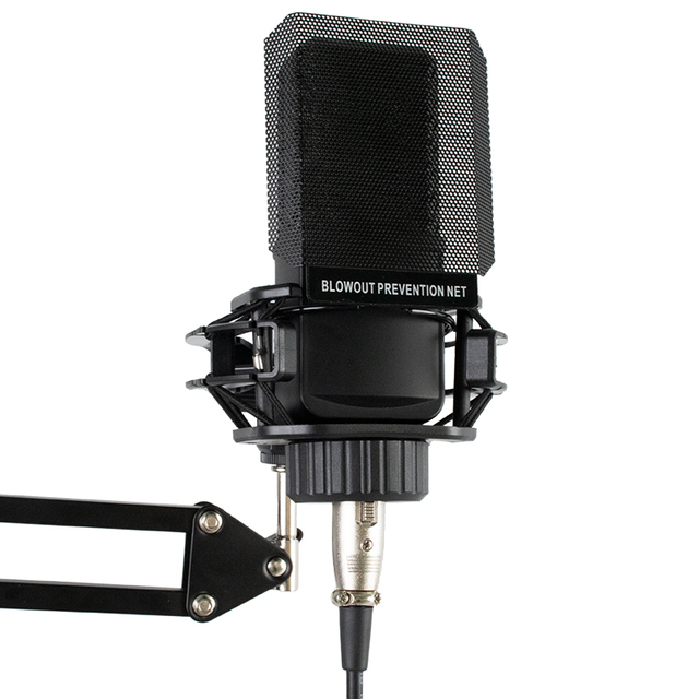 Microphone Studio Cardioid Condenser Mic Kit Professional Usb Streaming Podcast PC Wired Recording Gaming Podcasting Acceptable