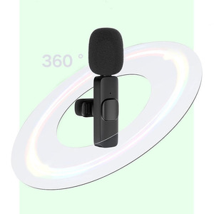 Microphone sans fil portable mini anti-bruit, microphone cravate pour interview, microphone à clipser sur le col - Product Image 5