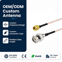 Câble coaxial BNC vers connecteur RF fileté RG316 50 Ohm pour antenne de routeur sans fil, prise en charge de la longueur personnalisée OEM