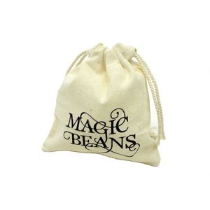 Sac à cordon personnalisé avec logo, recyclable, petit sac cadeau en coton pour pièces de monnaie - Product Image 1