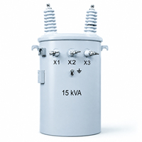 Transformateur de distribution de type poteau CSP 15 kVA, 13,2 kV/7,62 kV vers 120/240 V, pour usage résidentiel
