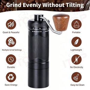 ITOP Promotion : Moulin à café expresso manuel en acier inoxydable – Prix usine <span class=keywords><strong>de</strong></span> gros - Product Image 2
