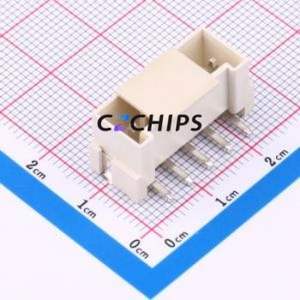 BX-VH3.96-5PLT Wire-to-Board Pin Header SMD,P=3.96mm Connector 1x5P 3.96mm Vertical Mount VH - Product Image 1