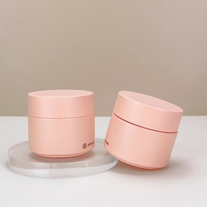 Frosted 50g Pink Green <b>Glass</b> Cosmetic Jar <b>Glass</b> Luxury Body Cream Jar Cosmetic <b>Packaging</b> <b>Glass</b> Jars with Lids - Product Image 4