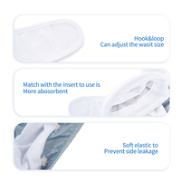Vente en gros de couches en tissu pour bébé personnalisées avec logo et impression, couches en coton à boucles et crochets réutilisables pour nouveau-nés, couches en tissu AIO