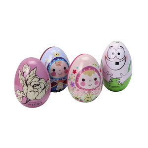 Các Nhà Sản Xuất Bán Buôn Các loại Sô Cô La Kẹo <span class=keywords><strong>Cookie</strong></span> Quà Tặng Đóng Gói Tinplate Phục Sinh Trứng Hình Tùy Chỉnh Màu Sắc Màn Hình In <span class=keywords><strong>Tin</strong></span> - Product Image 1