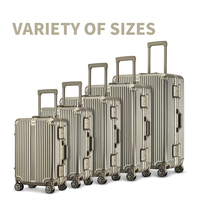 Ensemble de bagages ABS de conception nouvelle, coque rigide en PC, cadre en aluminium, valise à roulettes, valise de voyage imperméable, bagage à main pour affaires