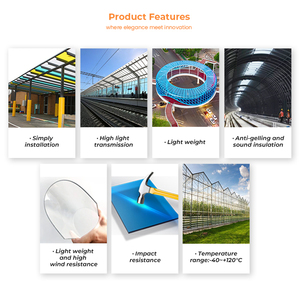 <span class=keywords><strong>Plaque</strong></span> de toiture en <span class=keywords><strong>polycarbonate</strong></span> transparente pleine épaisseur 3mm 4mm 6mm 8mm 10mm, anti-UV, en PC solide - Product Image 5